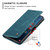 Samsung Galaxy S26 Ultra 5G CaseMe 013 Multifunctional Horizontal Flip Leather Phone Case - Blue