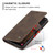 Samsung Galaxy S26 Ultra 5G CaseMe 013 Multifunctional Horizontal Flip Leather Phone Case - Coffee