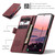 Samsung Galaxy S26 Ultra 5G CaseMe 013 Multifunctional Horizontal Flip Leather Phone Case - Red