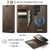 Samsung Galaxy S26 Ultra 5G CaseMe C49 Magnetic RFID Blocking Detachable Wallet Leather Phone Case - Coffee