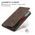 Samsung Galaxy S26+ 5G CaseMe 013 Multifunctional Horizontal Flip Leather Phone Case - Coffee