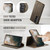 Samsung Galaxy S26+ 5G CaseMe C49 Magnetic RFID Blocking Detachable Wallet Leather Phone Case - Coffee
