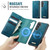 Samsung Galaxy S26+ 5G CaseMe C49 Magnetic RFID Blocking Detachable Wallet Leather Phone Case - Green