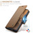 Samsung Galaxy Z Fold7 CaseMe 023 Butterfly Buckle Litchi Texture RFID Anti-theft Leather Phone Case - Brown