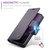 Samsung Galaxy Z Fold7 CaseMe 023 Butterfly Buckle Litchi Texture RFID Anti-theft Leather Phone Case - Purple