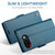 Google Pixel 10a CaseMe 023 Butterfly Buckle Litchi Texture RFID Anti-theft Leather Phone Case - Blue
