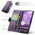Google Pixel 10a CaseMe 023 Butterfly Buckle Litchi Texture RFID Anti-theft Leather Phone Case - Purple