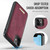 iPhone 11 CaseMe Me80 Series Detachable Wallet Magnetic RFID Vegan Leather Phone Case - Red