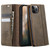iPhone 11 Pro CaseMe 033 Calf Leather Lining Microfibre RFID Blocking Phone Case - Coffee