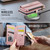 iPhone 11 Pro CaseMe C39 RFID Blocking Zipper Wallet Leather Phone Case with Crossbody Strap - Pink