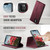 iPhone 11 Pro CaseMe C49 MagSafe RFID Blocking Detachable Wallet Leather Phone Case - Red