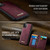 iPhone 11 Pro CaseMe Me80 Series Detachable Wallet Magnetic RFID Vegan Leather Phone Case - Red