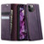 iPhone 11 Pro Max CaseMe 033 Calf Leather Lining Microfibre RFID Blocking Phone Case - Purple