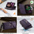 iPhone 11 Pro Max CaseMe C39 RFID Blocking Zipper Wallet Leather Phone Case with Crossbody Strap - Purple
