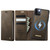 iPhone 11 Pro Max CaseMe C49 MagSafe RFID Blocking Detachable Wallet Leather Phone Case - Coffee