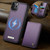 iPhone 11 Pro Max CaseMe Me80 Series Detachable Wallet Magnetic RFID Vegan Leather Phone Case - Purple