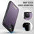 iPhone 11 Pro Max CaseMe Me80 Series Detachable Wallet Magnetic RFID Vegan Leather Phone Case - Purple