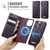 iPhone 12 / 12 Pro CaseMe C49 MagSafe RFID Blocking Detachable Wallet Leather Phone Case - Purple
