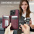 iPhone 12 / 12 Pro CaseMe Me80 Series Detachable Wallet Magnetic RFID Vegan Leather Phone Case - Red