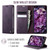 iPhone 12 Pro Max CaseMe 033 Calf Leather Lining Microfibre RFID Blocking Phone Case - Purple