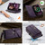 iPhone 12 Pro Max CaseMe C39 RFID Blocking Zipper Wallet Leather Phone Case with Crossbody Strap - Purple