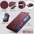 iPhone 12 Pro Max CaseMe C49 MagSafe RFID Blocking Detachable Wallet Leather Phone Case - Red