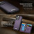iPhone 12 Pro Max CaseMe Me80 Series Detachable Wallet Magnetic RFID Vegan Leather Phone Case - Purple