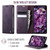 iPhone 13 CaseMe 033 Calf Leather Lining Microfibre RFID Blocking Phone Case - Purple