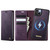 iPhone 13 CaseMe C49 MagSafe RFID Blocking Detachable Wallet Leather Phone Case - Purple