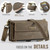 iPhone 13 Pro CaseMe C39 RFID Blocking Zipper Wallet Leather Phone Case with Crossbody Strap - Coffee