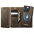 iPhone 13 Pro CaseMe C49 MagSafe RFID Blocking Detachable Wallet Leather Phone Case - Coffee