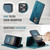 iPhone 13 Pro CaseMe C49 MagSafe RFID Blocking Detachable Wallet Leather Phone Case - Green