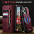 iPhone 13 Pro Max CaseMe C49 MagSafe RFID Blocking Detachable Wallet Leather Phone Case - Red