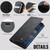 iPhone 14 Plus CaseMe 033 Calf Leather Lining Microfibre RFID Blocking Phone Case - Black