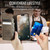 iPhone 14 Pro Max CaseMe 033 Calf Leather Lining Microfibre RFID Blocking Phone Case - Coffee