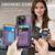 iPhone 14 Pro Max CaseMe Me80 Series Detachable Wallet Magnetic RFID Vegan Leather Phone Case - Purple
