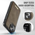 iPhone 15 Plus / 14 Plus CaseMe Me80 Series Detachable Wallet Magnetic RFID Vegan Leather Phone Case - Coffee