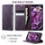 iPhone 15 Pro CaseMe 033 Calf Leather Lining Microfibre RFID Blocking Phone Case - Purple