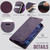 iPhone 16 Plus CaseMe 033 Calf Leather Lining Microfibre RFID Blocking Phone Case - Purple