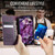 iPhone 16 Plus CaseMe 033 Calf Leather Lining Microfibre RFID Blocking Phone Case - Purple