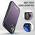 iPhone 16 Plus CaseMe Me80 Series Detachable Wallet Magnetic RFID Vegan Leather Phone Case - Purple