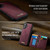 iPhone 16 Plus CaseMe Me80 Series Detachable Wallet Magnetic RFID Vegan Leather Phone Case - Red