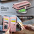 iPhone 16 Pro Max CaseMe C39 RFID Blocking Zipper Wallet Leather Phone Case with Crossbody Strap - Pink