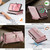 iPhone 16 Pro CaseMe C39 RFID Blocking Zipper Wallet Leather Phone Case with Crossbody Strap - Pink