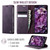 iPhone 16 Pro Max CaseMe 033 Calf Leather Lining Microfibre RFID Blocking Phone Case - Purple