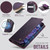 iPhone 16 Pro Max CaseMe C49 MagSafe RFID Blocking Detachable Wallet Leather Phone Case - Purple