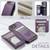 iPhone 16e CaseMe C22 Card Slots Holder RFID Anti-theft Phone Case - Purple