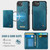 iPhone 16e CaseMe Me80 Series Detachable Wallet Magnetic RFID Vegan Leather Phone Case - Green