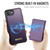 iPhone 16e CaseMe Me80 Series Detachable Wallet Magnetic RFID Vegan Leather Phone Case - Purple