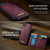 iPhone 16e CaseMe Me80 Series Detachable Wallet Magnetic RFID Vegan Leather Phone Case - Red